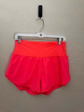 High Waisted Athletic Shorts with Built-in Shorts